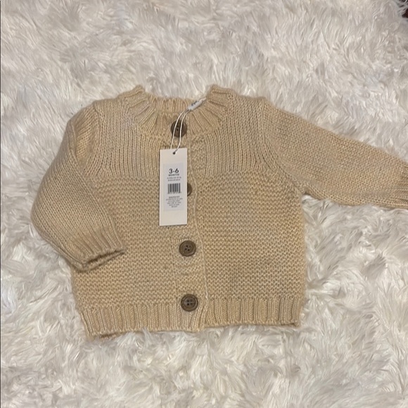 stitch & bean Other - Cozy Knit Kids Cardigan - Cream